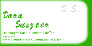 dora suszter business card